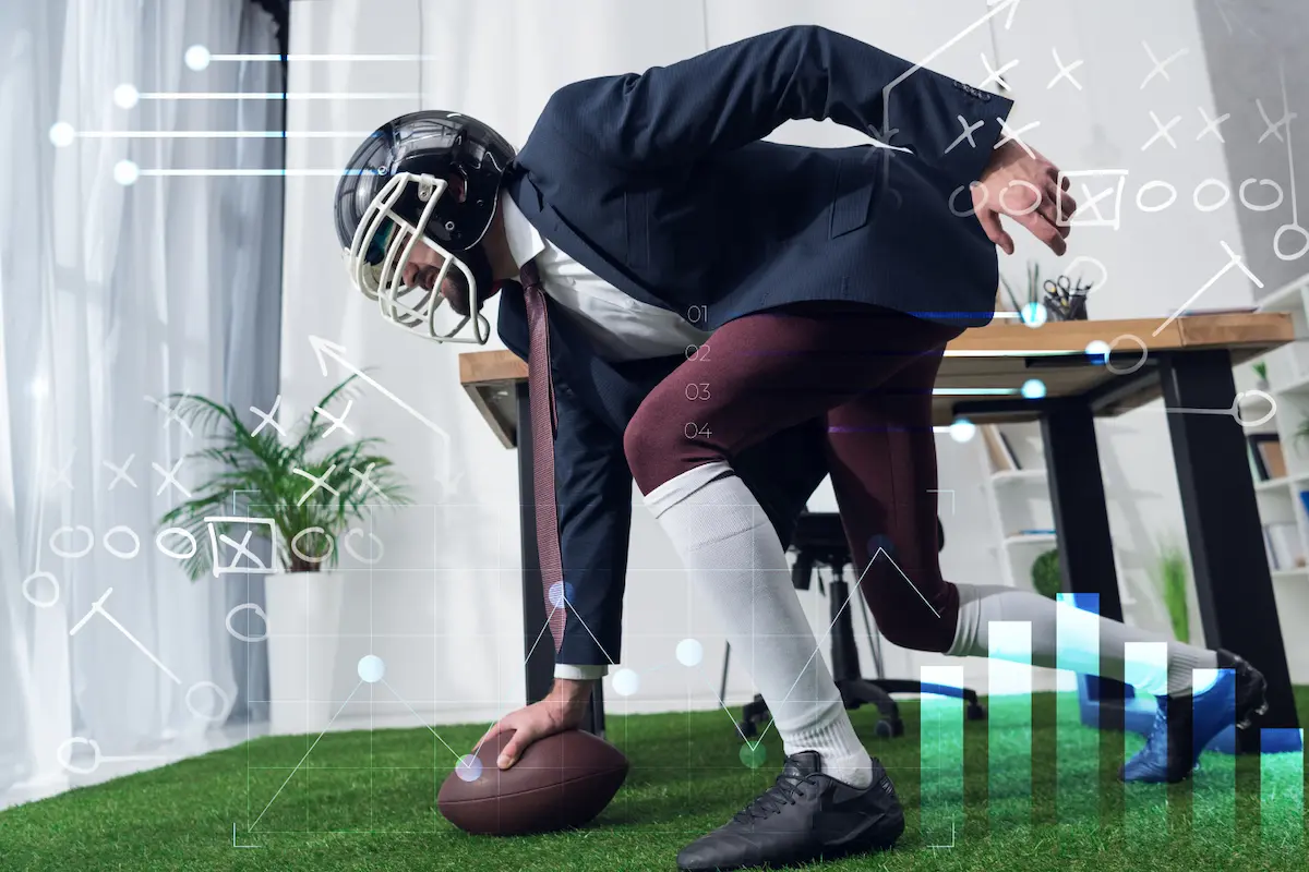 football graphic final image for The Role of a Fractional CFO in Strategic Planning