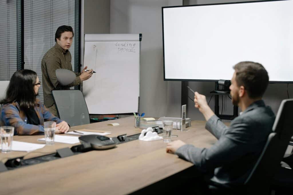 A Fractional CFO Presenting at the Meeting