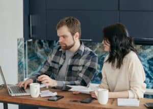 Employees managing finances