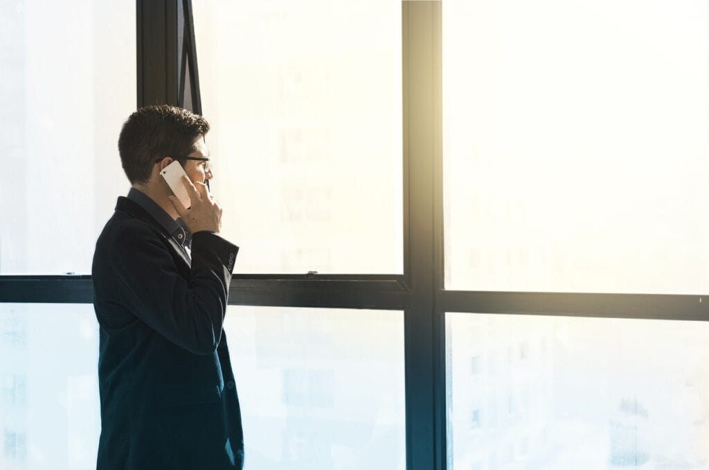 A fractional CFO on a phone