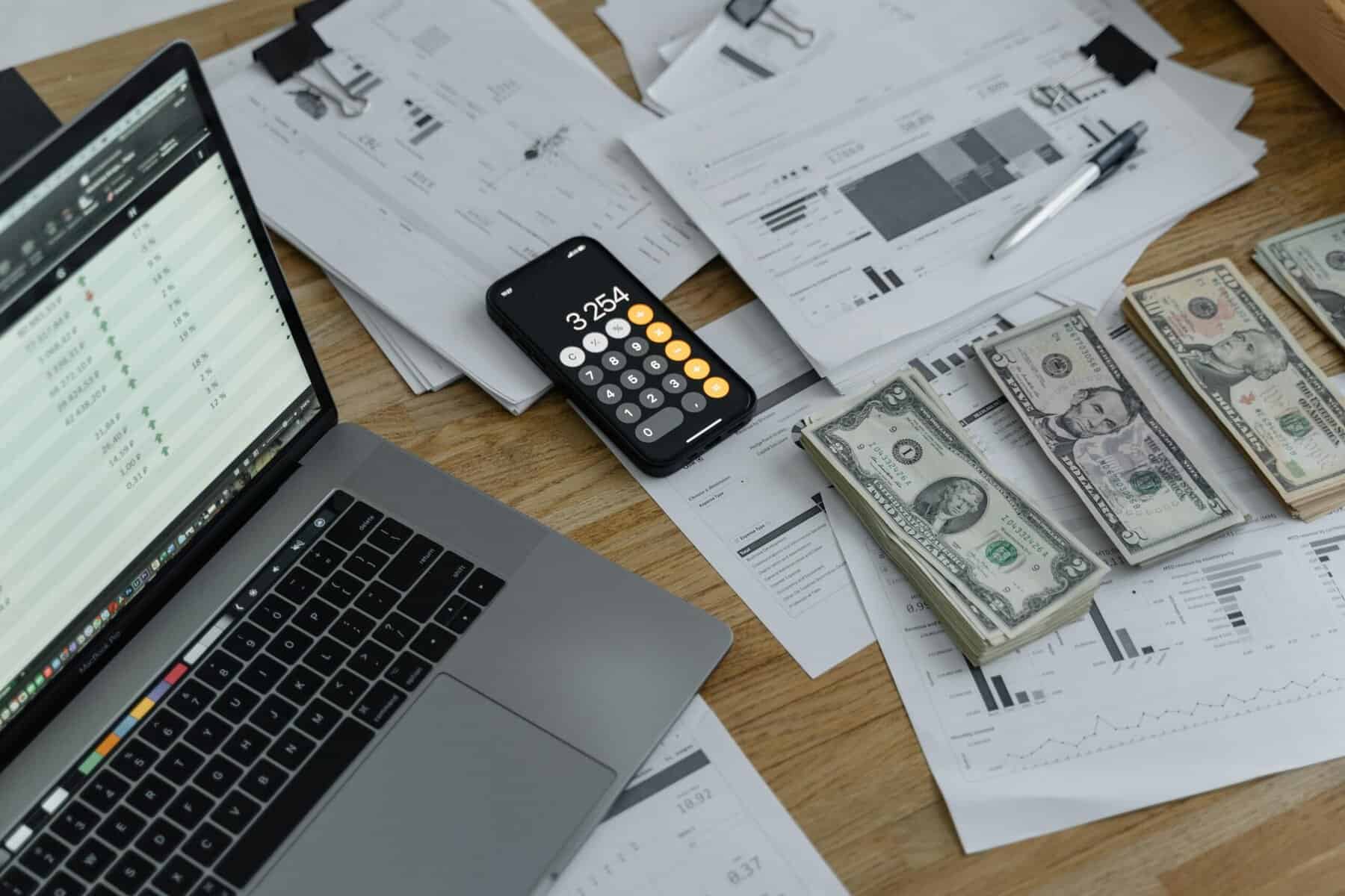 devices and papers for month-end close process