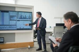 Man Doing a Cash Flow Forecasting in the Office